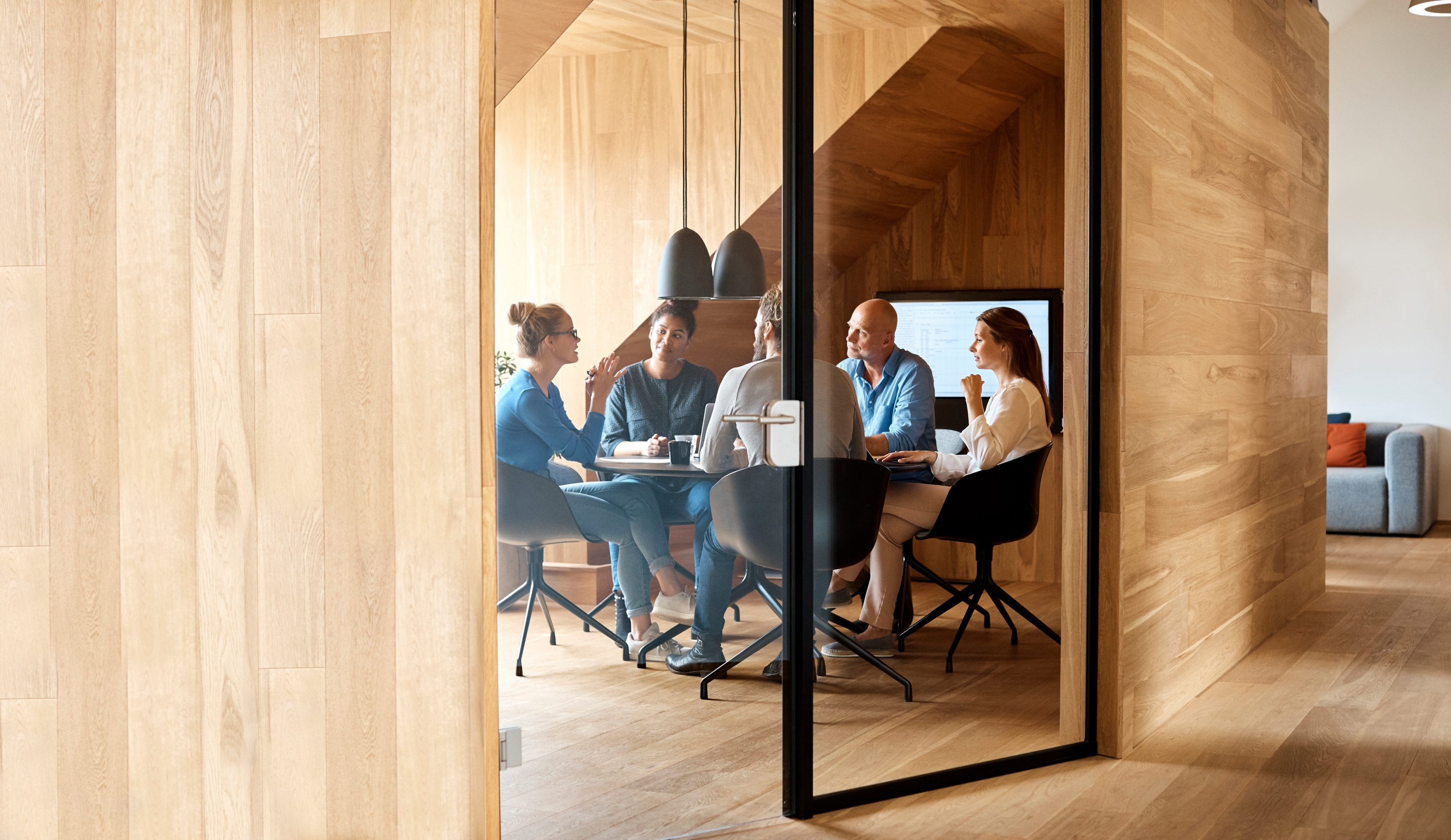 people in meeting room