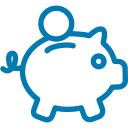 icon of piggy bank