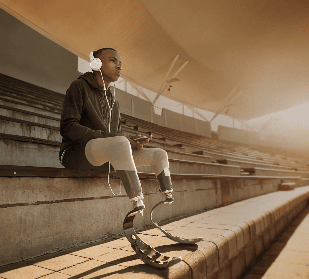 man-with-a-physical-disability-listening-to-music