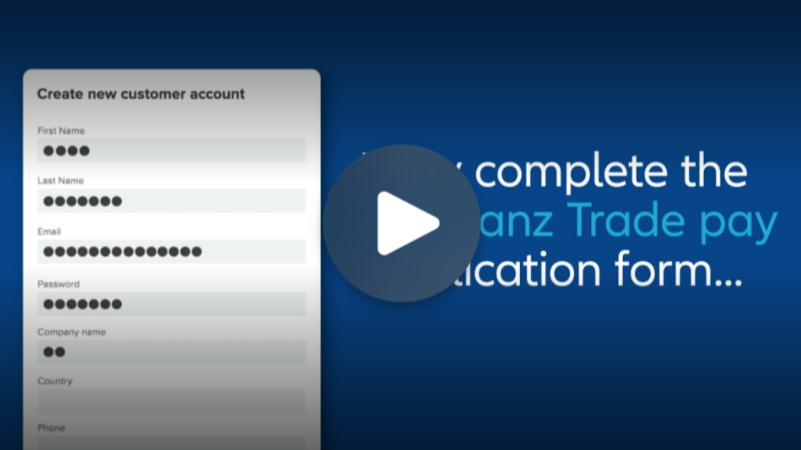 A video explaining  Allianz Trade Pay, the payment solution dedicated to B2B e-commerce activities