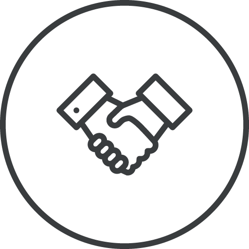 Icona di stretta di mano