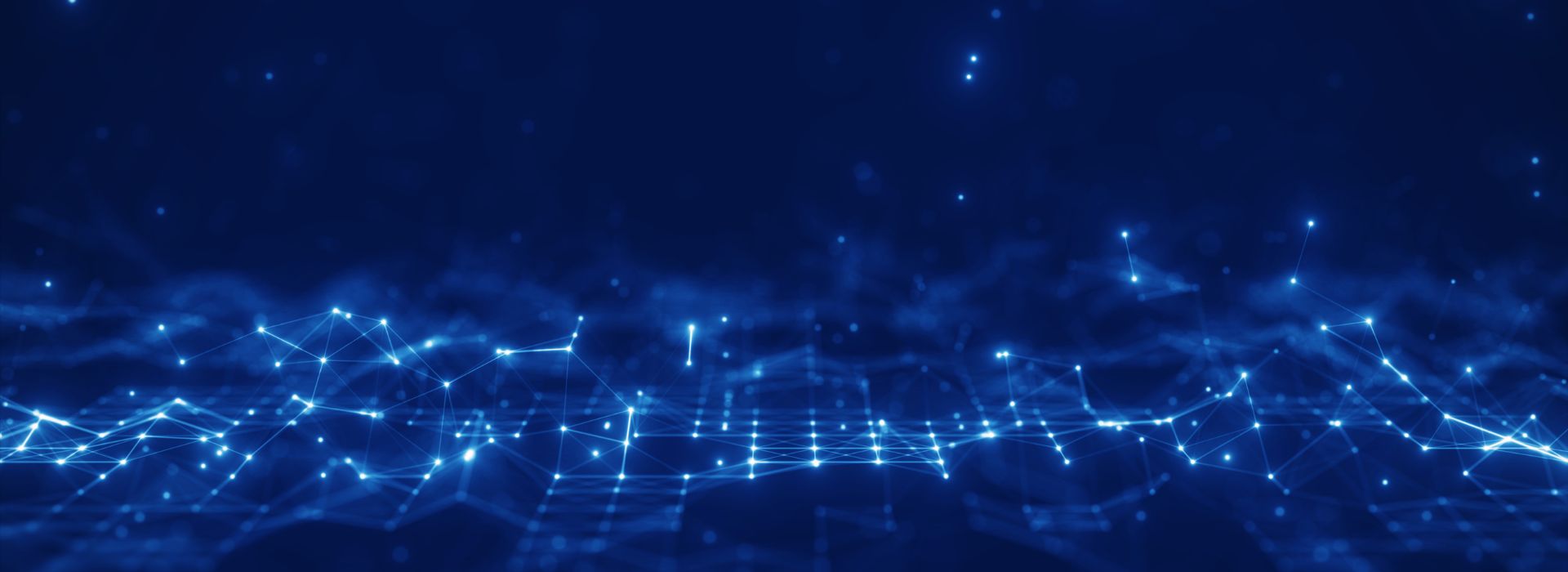 Sfondo blu con linee luminose